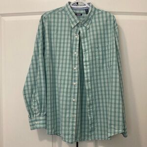 Mens Izod Button down long sleeve shirt XL